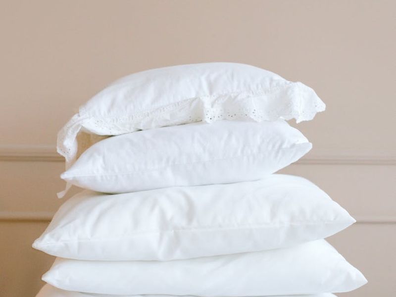 A clean, bright living room prepared for a home workout session.